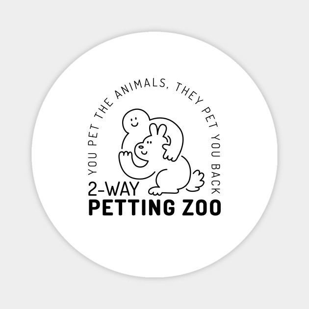 Two-Way Petting Zoo (light) Magnet by moerayme